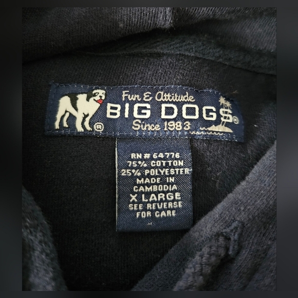 Vintage Big Dog Bite Me Embroidered Sweatshirt Hoodie Womens SZ X-Large - Picture 5 of 7